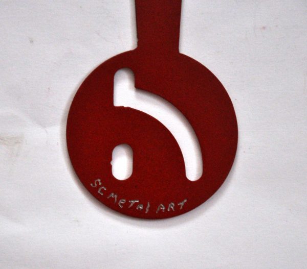 SC Metal Art Mail Box Flag A-Z Initial Monogram Sign H