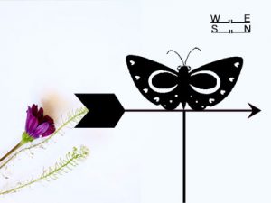Weather Vane Butterfly Customized Outdoor Sign