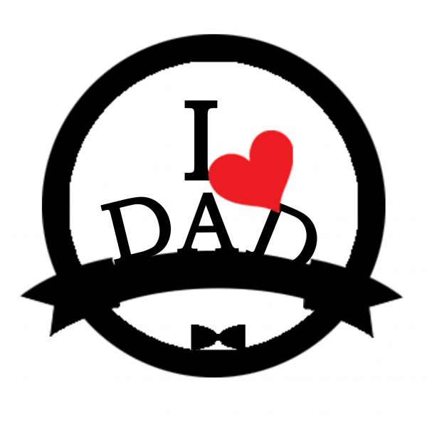 sc metal art I love dad father day holiday customized name wall decor