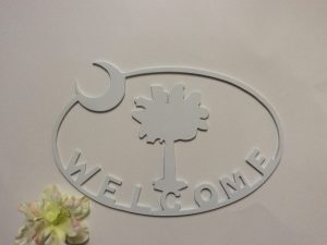 sc metal art home decor garden sign Welcome Gift