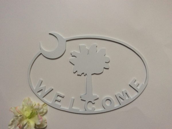 sc metal art home decor garden sign Welcome Gift