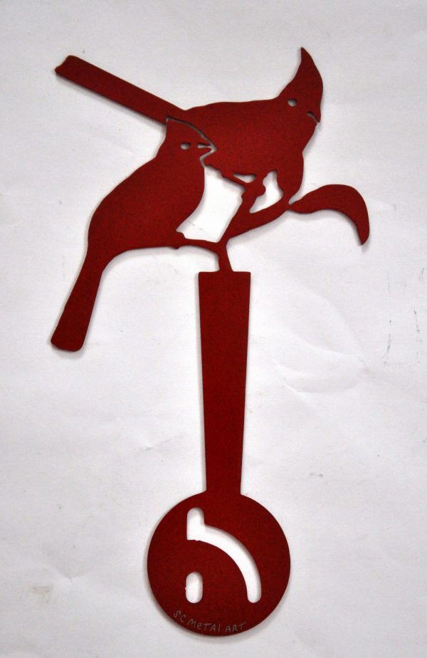 SC Metal Art Mail Box Flag ,Cardinals, Home Decor Garden Sign