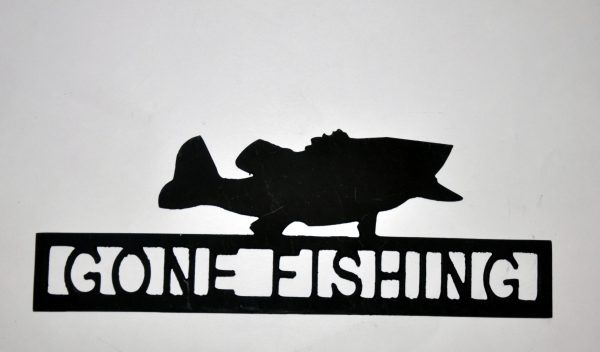 Sc Metal Art Gone Fishing Street Sign Home Decor Garden Sign 02