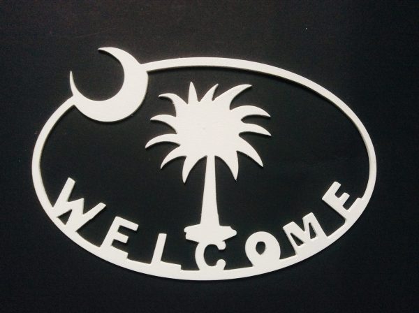 sc metal art home decor welcome to south carolina