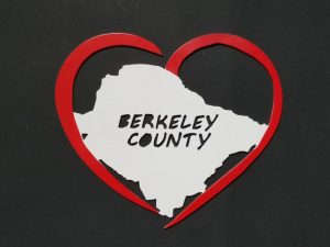 SC Metal Art I love Berkeley County Home decor Travel Gift