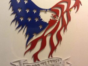 SC Metal Art Customized Special Gift American Eagle Wall Decor