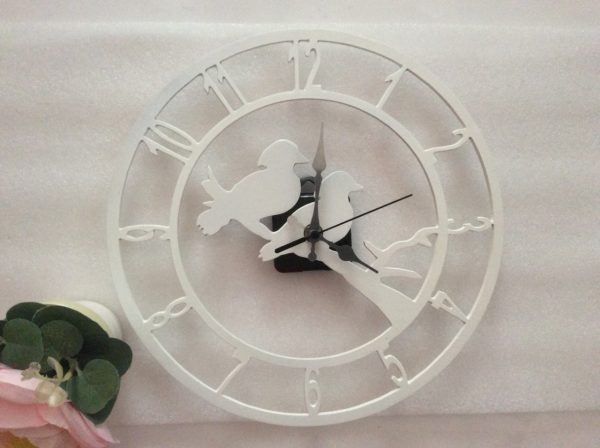 sc metal art wooddock clock