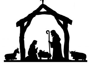 Nativity Scene Home Decor Garden Sign