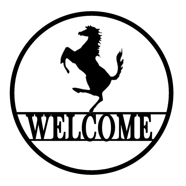 sc metal art welcome sign home decor