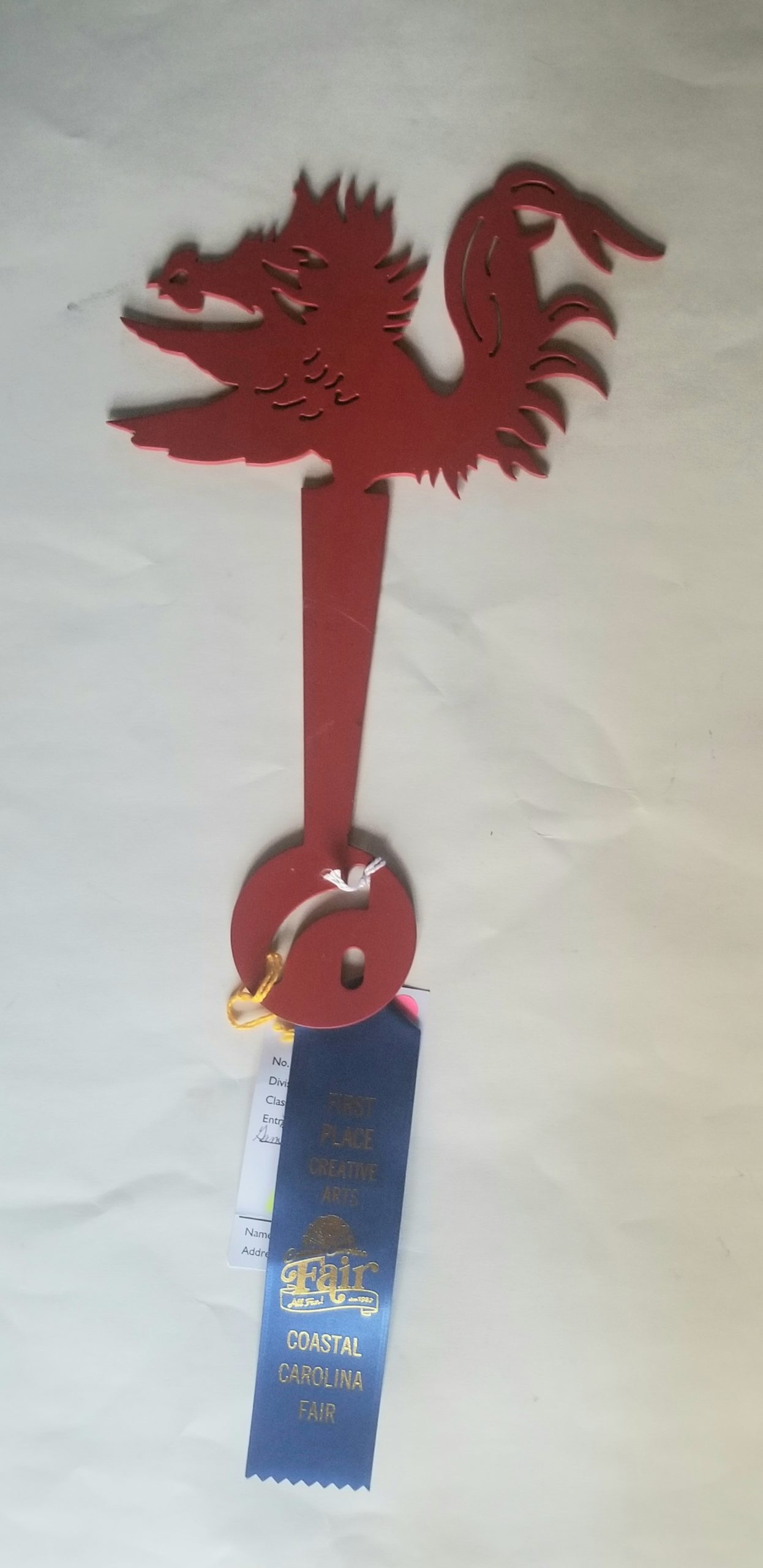 sc metal art gamecocks mailbox flag