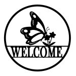 sc metal art welcome sign home decor